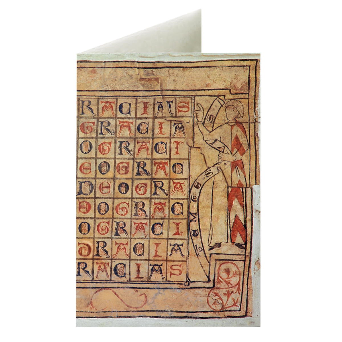 Briefkarten »Buchstabenrätsel Deo Gracias« (8 Ex.) von Monumente Publikationen