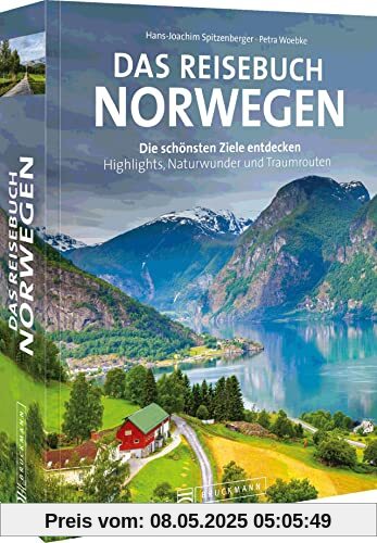 Bruckmann Reiseführer/Reise-Bildband – Das Reisebuch Norwegen: Die schönsten Ziele Skandinaviens entdecken. Highlights, Traumrouten, Kartenatlas, Ausflugstipps. Das perfekte Geschenk für Norwegenfans.
