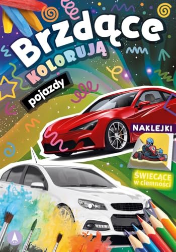 Brzdące kolorują Pojazdy (naklejki świecące w ciemności) von Skrzat