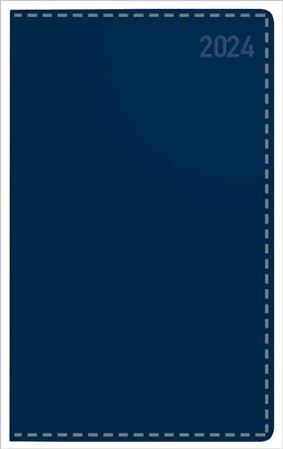 Buchkalender Daily Timer Compact Tizio dunkelblau 2024: DIN A6 Terminplaner. Taschenkalender mit Tageskalendarium. 1 Tag 1 Seite. von Korsch Verlag