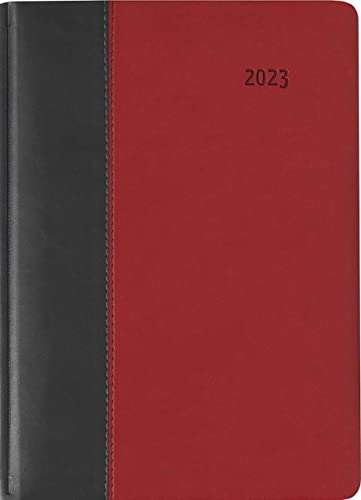 Buchkalender Premium Fire schwarz-rot 2023 - Büro-Kalender A5 - Cheftimer - 1 Tag 1 Seite - 416 Seiten - Tucson-Einband - Alpha Edition von Alpha Edition