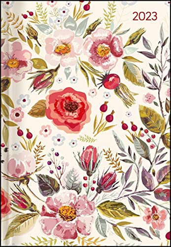 Buchkalender Style Flower Field 2023 - Büro-Kalender A5 - Cheftimer - 1 Tag 1 ,352 Seiten - Blume - Alpha Edition von Alpha Edition