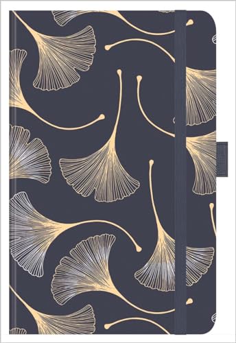 Buchkalender Times Big12 Trend Ginkgo 2024: Terminplaner mit hochwertiger Folienveredelung für echten Glanz. 13 x 21 cm von Korsch Verlag