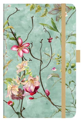Buchkalender Times Small12 Trend Floral 2025: Terminplaner mit hochwertiger Covergestaltung. 9 x 14 cm von Korsch Verlag