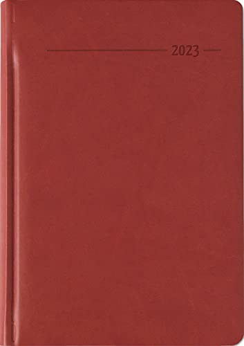 Buchkalender Tucson rot 2023 - Büro-Kalender A5 - Cheftimer - 1 Tag 1 Seite - 416 Seiten - Tucson-Einband - Alpha Edition von Alpha
