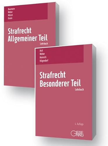 Buchpaket "Strafrecht, Allgemeiner Teil" (Baumann/Weber/Mitsch/Eisele), 13. Aufl. 2021 und "Strafrecht, Besonderer Teil" (Arzt/Weber/Heinrich/Hilgendorf), 4. Aufl. 2021