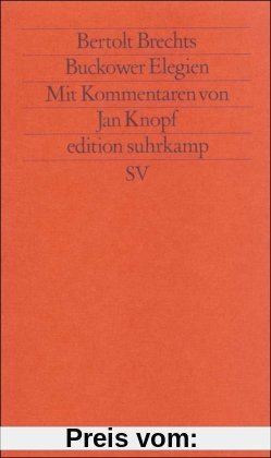 Buckower Elegien (edition suhrkamp)
