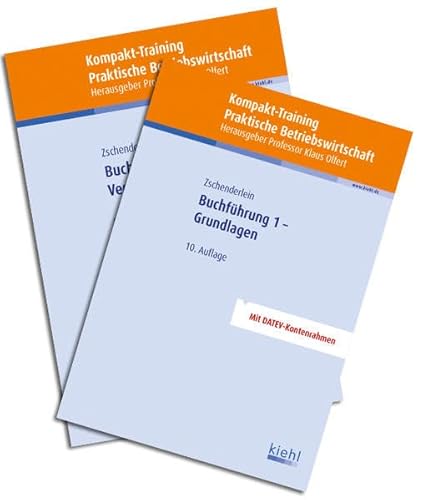 Bücherpaket Buchführung 1 und 2: mit Kompakt-Training Buchführung 1 - Grundlagen und Buchführung 2 - Vertiefung. von Kiehl Friedrich Verlag G