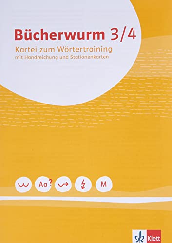 Bücherwurm Sprachbuch 3/4. Ausgabe für Berlin, Brandenburg, Mecklenburg-Vorpommern, Sachsen, Sachsen-Anhalt, Thüringen: Kartei zum Wörtertraining mit ... Klasse 3-4 (Bücherwurm. Ausgabe ab 2019)