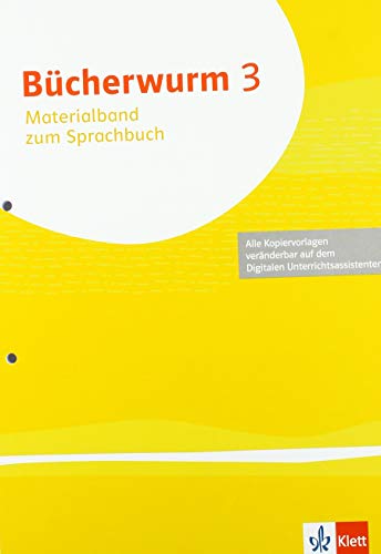 Bücherwurm Sprachbuch 3. Ausgabe für Berlin, Brandenburg, Mecklenburg-Vorpommern, Sachsen, Sachsen-Anhalt, Thüringen: Materialband Klasse 3 (Bücherwurm. Ausgabe ab 2019) von Klett Ernst /Schulbuch