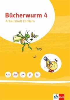 Bücherwurm Sprachbuch 4. Arbeitsheft Fördern und Inklusion Klasse 4. Ausgabe Berlin, Brandenburg, Mecklenburg-Vorpommern, Sachsen, Sachsen-Anhalt, Thüringen von Klett