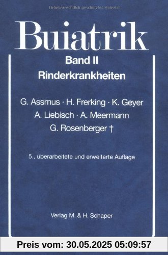 Buiatrik, Bd.2, Rinderkrankheiten: BD II
