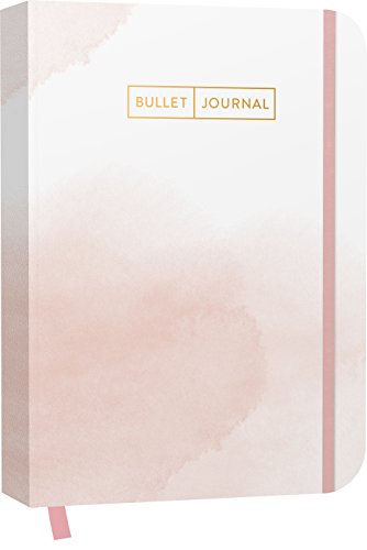 Bullet Journal "Watercolor Rose" 05: Mit Punkteraster, Seiten für Index, Key und Future Log sowie Lesebändchen, praktischem Verschlussband und ... Lesebändchen und praktischem Verschlussband