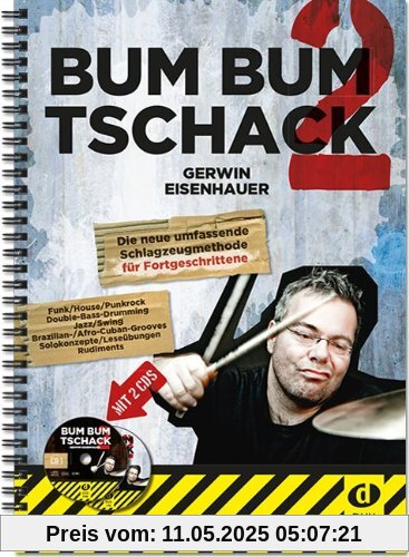 Bum Bum Tschack 2 - Die Schlagzeugmethode für Fortgeschrittene inkl 2 CDs