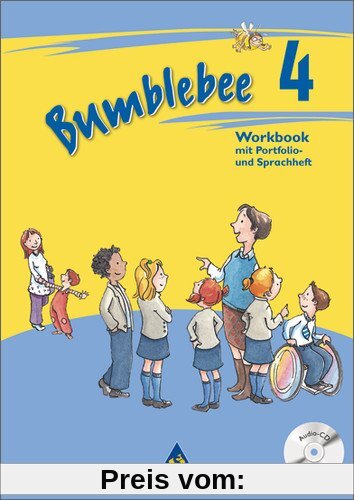 Bumblebee - Ausgabe 2008: Workbook 4 plus Portfolio- / Sprachheft und Pupil's Audio-CD (Bumblebee 1 - 4)