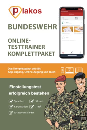 Einstellungstest Bundeswehr: Buch mit Online-Testtrainer und Lern-App | Eignungstest im Auswahlverfahren erfolgreich bestehen | 2.500 Aufgaben und ... ... Computertest, Logik, Konzentration, Sprache Einstellungstest Bundeswehr: Buch mit Online-Testtrainer und Lern-App | Eignungstest im Auswahlverfahren erfolgreich bestehen | 2.500 Aufgaben und ... ... Computertest, Logik, Konzentration, Sprache