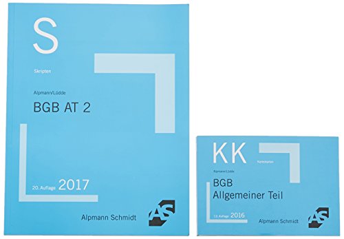Bundle Lüdde, Skript BGB AT 2 + Lüdde, Karteikarten BGB AT von Alpmann Schmidt Verlag