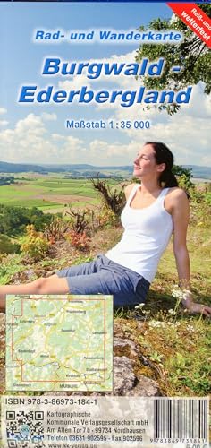 Burgwald - Ederbergland: Rad- und Wanderkarte (reiß- und wetterfest) von KKV