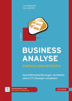 Business-Analyse - einfach und effektiv (eBook, PDF) von Carl Hanser Verlag