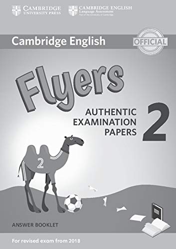 Cambridge English Young Learners 2 for Revised Exam from 2018 Flyers Answer Booklet: Authentic Examination Papers (Cambridge Young Learners English Tests) von Cambridge University Press