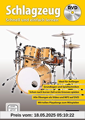 CASCHA Schlagzeug - Schnell und einfach lernen + DVD CASCHA Schlagzeug - Schnell und einfach lernen + DVD