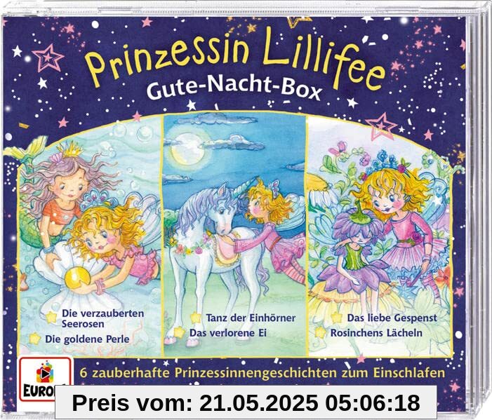 CD Hörspiel: Prinzessin Lillifee - Gute-Nacht-Box (3 CDs): 6 zauberhafte Prinzessinnengeschichten zum Einschlafen