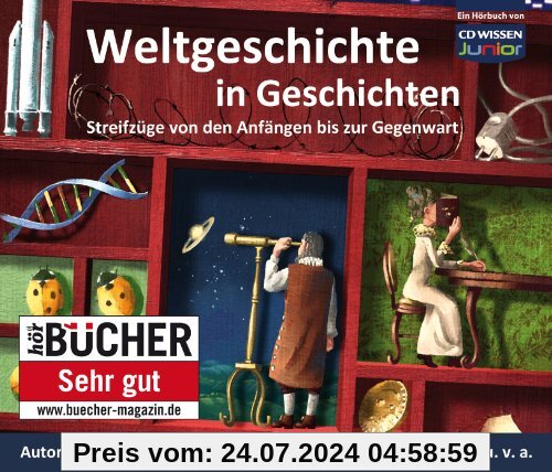 CD WISSEN Junior - Weltgeschichte in Geschichten. Streifzüge von den Anfängen bis zur Gegenwart, 6 CDs