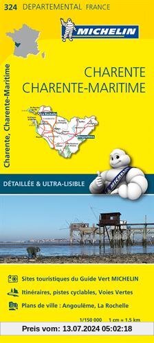 CHARENTE / CHARENTE - MARITIME 11324 CARTE ' LOCAL ' ( France ) MICHELIN KAART