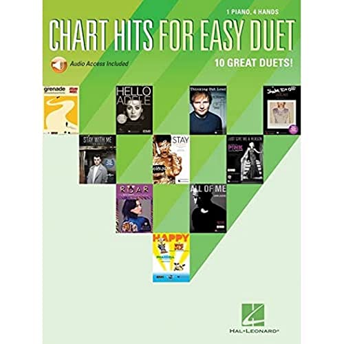 CHART HITS FOR EASY DUET: 1 Piano, 4 Hands