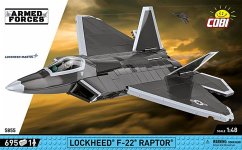 COBI Armed Forces 5855 - Lockheed F-22 Raptor, Lockheed Martin, Kampfflugzeug, Bausatz von Cobi