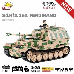 COBI Historical Collection 2583 - SD.Kfz. 184 Ferdinand Panzer, World War II, 1268 Klemmbausteine von Cobi