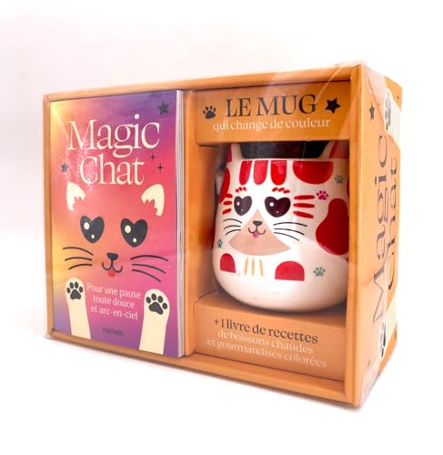COFFRET Mug Magique Chat: Coffret avec 1 mug qui change de couleur + 1 livre de recettes von HACHETTE PRAT