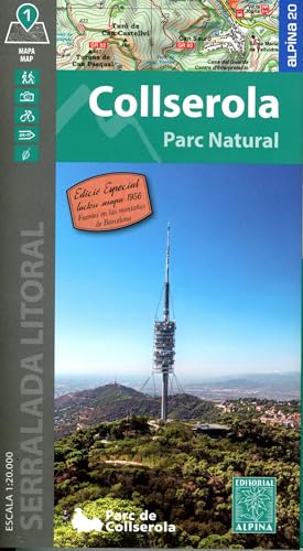 Parc Natural Serra de Collserola: Mapkit 1:20000 (Editorial Alpina Alpina, Band 1) von Alpina Editorial