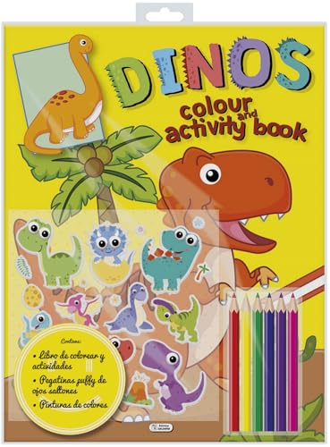 COLOUR AND ACTIVITY BOOK - DINOS (COLOUR ADN ACTIVITY BOOK) von Ediciones Saldaña, S.A.