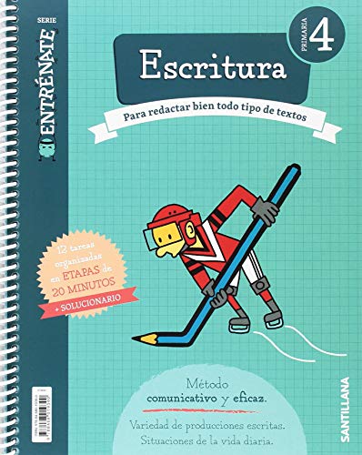 CUADERNO ESCRITURA SERIE ENTRENATE 4 PRIMARIA von Santillana