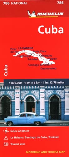 Michelin Kuba: Straßen und Tourismuskarte 1:800.000 (MICHELIN Nationalkarten)