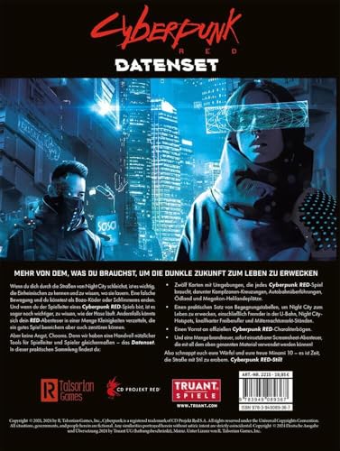 CYBERPUNK RED DATENSET von TRUANT UG