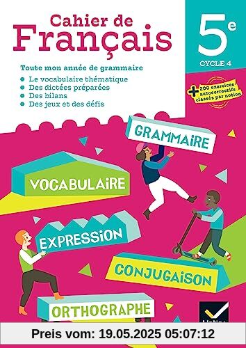 Cahier de Français 5e Éd 2023 - Cahier de l'élève
