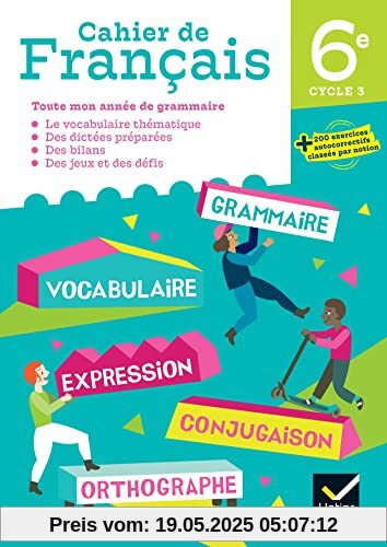 Cahier de Français 6e éd. 2023 - Cahier de l'élève