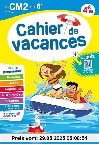 Cahier de vacances 2023, du CM2 vers la 6e 10-11 ans: Magnard, l’inventeur du cahier de vacances