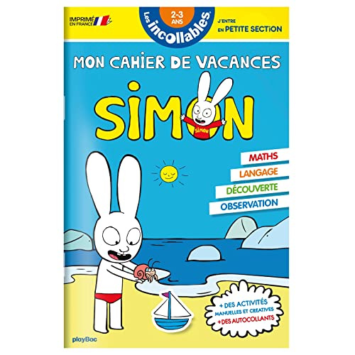 Cahier de vacances Simon - Les incollables - Toute Petite Section à Petite Section - 2/3 ans von PLAY BAC