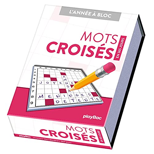 Calendrier Mots croisés en 365 jours - L'Année à Bloc von PLAY BAC
