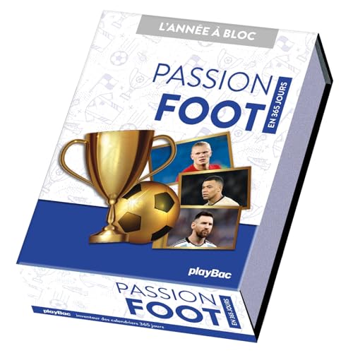 Calendrier Passion foot en 365 jours - L'ANNÉE À BLOC von PLAY BAC