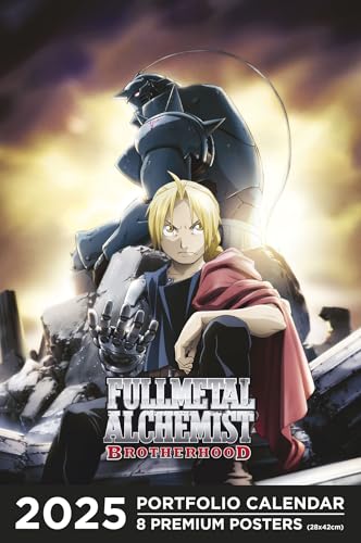 Calendrier Portfolio 2025 Fullmetal Alchemist (2025): 8 premium posters, de janvier à décembre