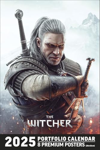 Calendrier Portfolio 2025 The Witcher (2025): 8 premium posters, de janvier à décembre von YNNIS
