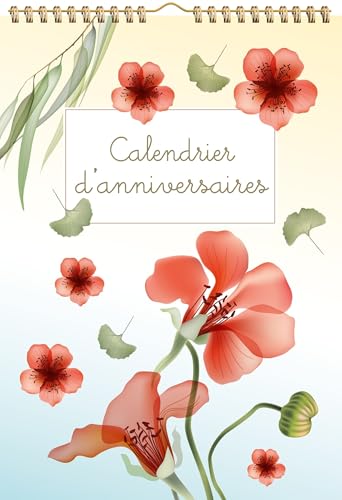 Calendrier d'anniversaires - Transparent flowers von CHANTECLER
