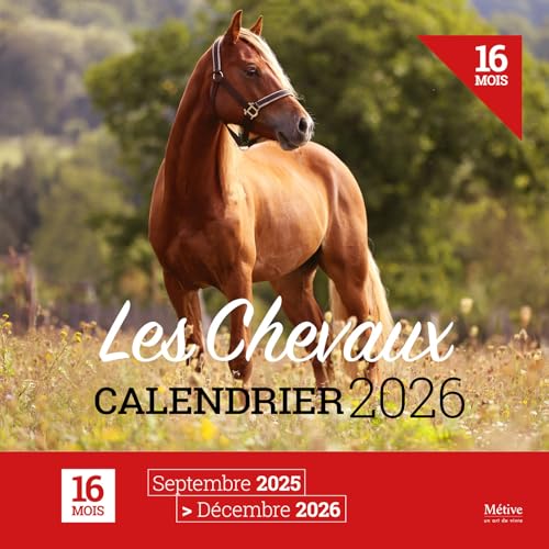 Les Chevaux - Calendrier 2026 von METIVE