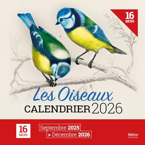 Les Oiseaux - Calendrier 2026 von METIVE