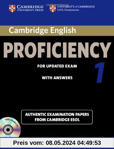 Cambridge English Proficiency 1 for Updated Exam Self-Study Pack (Student's Book with Answers and Audio CDs (2)): Authentic Examination Papers from Ca (Cpe Practice Tests)