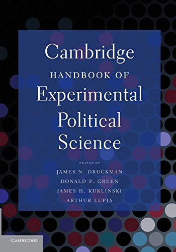 Cambridge Handbook of Experimental Political Science Cambridge Handbook of Experimental Political Science von Cambridge University Press